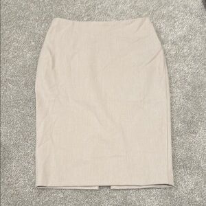 Elegant Cream Pencil Skirt